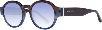 Scotch & Soda Bruine Herenzonnebril Rond Verloop - Heren - Zonnebrillen - Bruin - ONE Size - Accessoires