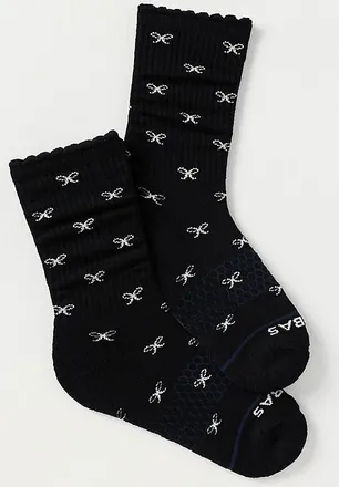 Bombas Scallop Bow Wool Blend Socks