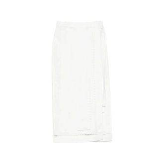 Tela Maxi Skirts, female, White, Size: XS Embroidered Midi Skirt