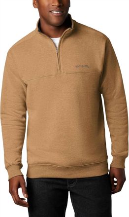 Columbia Hart Mountain Ii Half Zip Pullover In Delta Heather