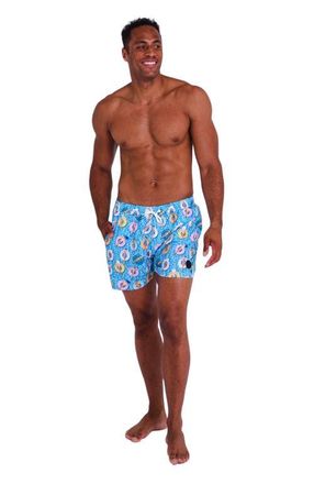 OOSC Poolside Mens Swim Shorts in Multi at Nordstrom, Size Medium