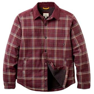 Passenger Kodiak Sherpa Lined Overshirt Freizeitjacke f&uuml;r Herren | rot