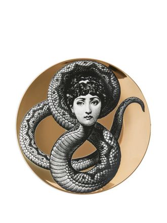 Fornasetti Piatto con stampa - Giallo