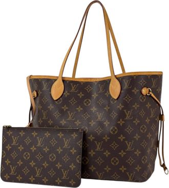 Louis Vuitton Beige Brown Monogram Tote Bag (Pre-Owned)