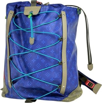 Louis Vuitton Blue Cobalt Taigarama Backpack (Pre-Owned)