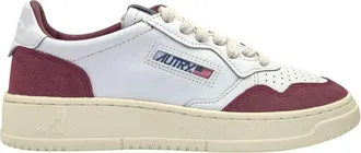 Autry Medalist Low Wom Ft20 zacht leer/su&egrave;de wit/bordeaux