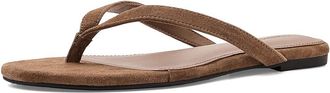 Madewell Ivanna Thong - Suede Womens Dress Sandals Glazed Walnut : 10.5 M