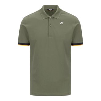 K-Way Heren, Tops, Groen, Maat: 2XL Piqu&eacute;