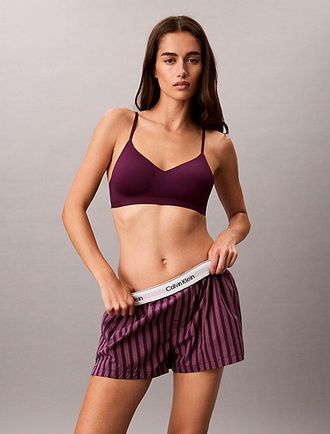 Calvin Klein Shorts De Pijama Cotton Poplin