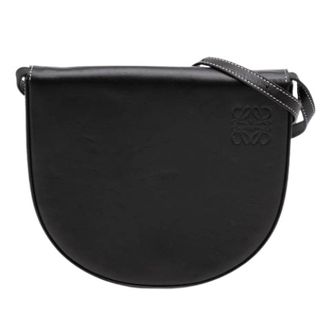Loewe Pre-owned Heel crossbody - Dames - Pre-owned - Zwart - Maat: ONE Size Leer