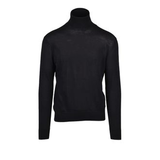 Ballantyne Turtlenecks, male, Black, 3XL, Wool Turtleneck Jumper