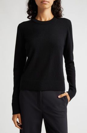 Vince Classic Crewneck Cashmere Sweater in Black at Nordstrom, Size Xx-Small