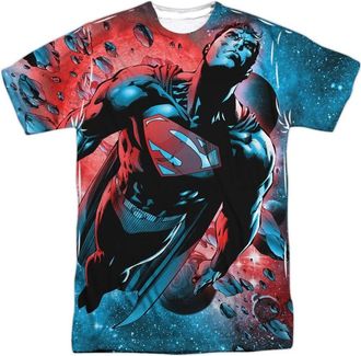Gildan Superman Red Son Short Sleeve Adult Poly Crew T-Shirt