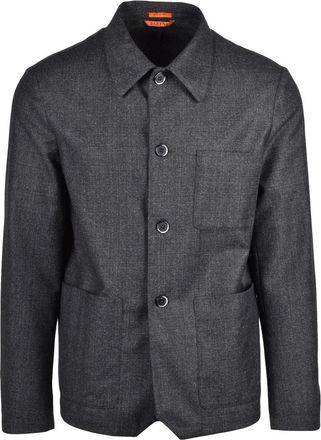 Barena Grey Virgin Wool Tailored Jacket