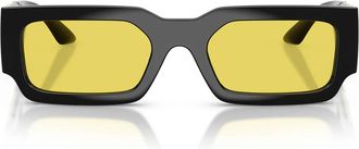Versace Sunglasses Ve4506 U Gb1/85 Black/Yellow Men