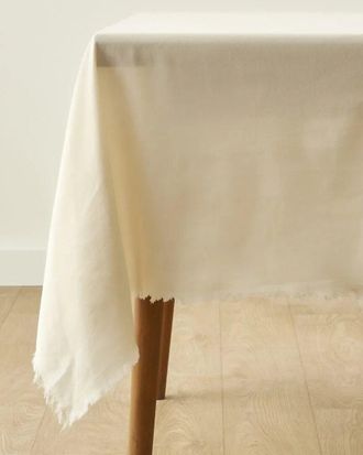 Bella Maison Olive Fringed Edge Tablecloth