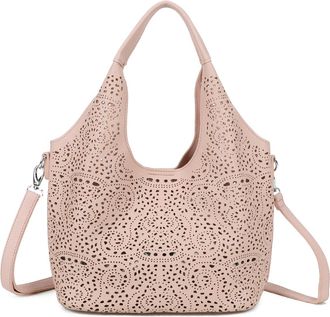 Generic Stylish Two-in-One Womens Shoulder Bag | Large Capacity Handbag with Inner Pouch Organizer Crossbody Handbag H367 (Pink)