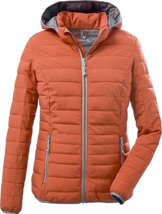 G.I.G.A. DX by killtec Steppjacke Uyaka, Damen, Gr. 36, rot (apricot), Oberstoff: 100% Polyester, Futter: 100% Polyamid, Wattierung: 100% Polyester, G.I.G.A. DX BY KILLTEC, 