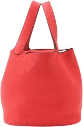 Herm&egrave;s Pre-owned Vintage Bucket Bag - Pre-owned - Mujer - Rojo - ONE SIZE