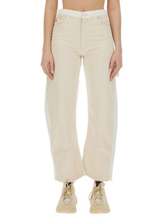 Stella McCartney Utility Banana Leg Jeans - Ivory