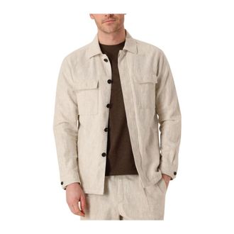 Profuomo Heren, Jassen, Beige, Maat: 2XL Katoen