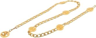 Chanel Pre-owned Belts, female, Yellow, Size: ONE SIZE Pre-owned Vintage Chain Belt