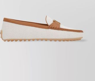 Tod's linen city loafers