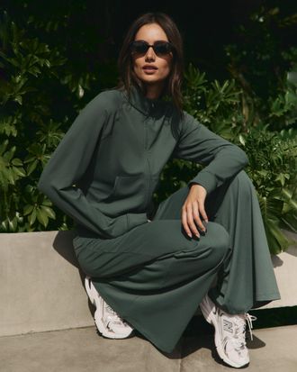 Vuori Clothing Halo Mini Track Jacket | Agate Green | XS, Size Extra Small