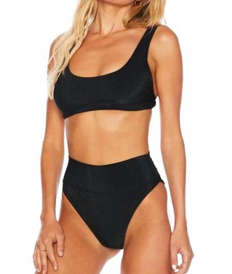 Beach Riot Scoop Peyton Top In Black