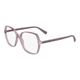 Longchamp Glasses, female, Pink, Size: 55 MM Oval Sunglasses
