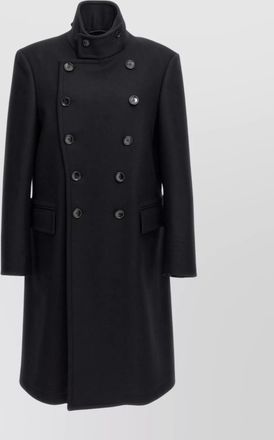 Tom Ford long double-breasted coat high collar