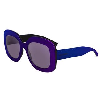 Karl Lagerfeld Womens Purple Injected Sunglasses - One Size