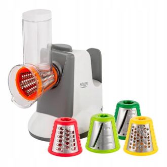 OEM Cortador Y Rallador El&eacute;ctrico Para Verduras, Frutas Y Queso, 5 Puntas
