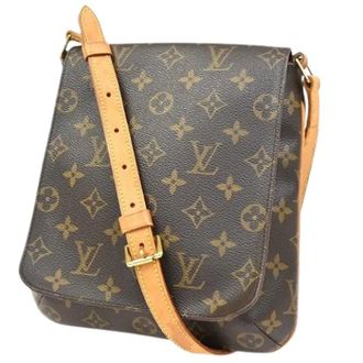 Louis Vuitton Pre-owned Cross Body Bags, female, Brown, Size: ONE SIZE Pre-owned Canvas Cross Body Bag