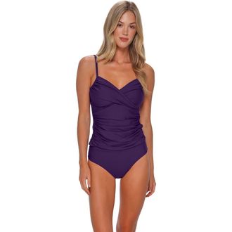 Sunsets Simone Tankini Swimsuit Top in Paradise Plum at Nordstrom, Size X-Small