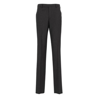 Paul Smith Pantalones de franela de lana y cachemira de corte slim - Trousers - Hombre - Gris - W32