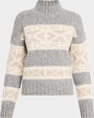PESERICO Norwegian Wool and Alpaca Mouliné Sweater