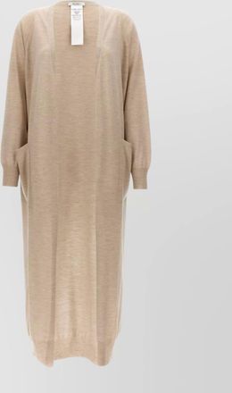 Max Mara long length knit cardigan with side pockets