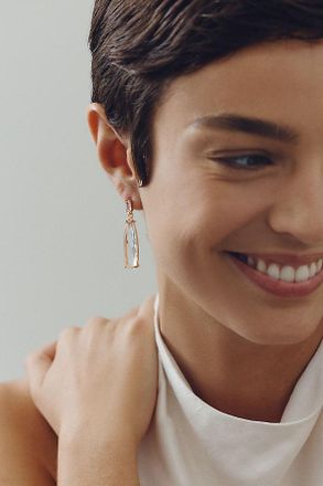 Anthropologie Studio Bride Baguette Dewdrop Earrings