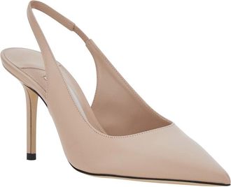 Jimmy Choo London Womens Slingback Pumps Love Beige Leather