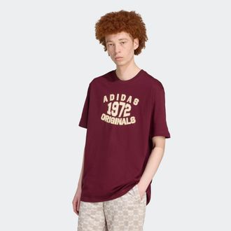 adidas T-Shirt ADIDAS ORIGINALS GRAPHIC LO SS T, Herren, Gr. XXL, noble maroon, Obermaterial: 100% Baumwolle, Rundhals, Shirts T-Shirt, im College-Stil, spor