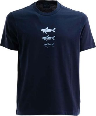 Paul & Shark Navy Blue Graphic T-Shirt