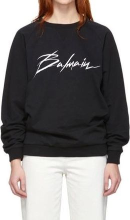 Balmain Black Logo Sweatshirt Size M