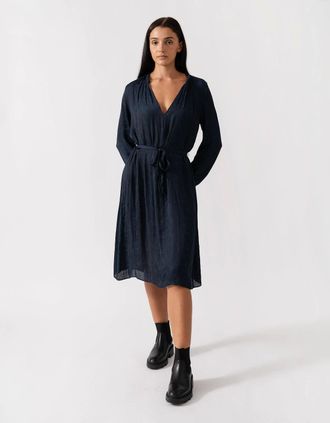 Sams&oslash;e & Sams&oslash;e Womens Samsoe & Samsoe Elva ls Womens Dress 10793 - Navy - Size: 10/8