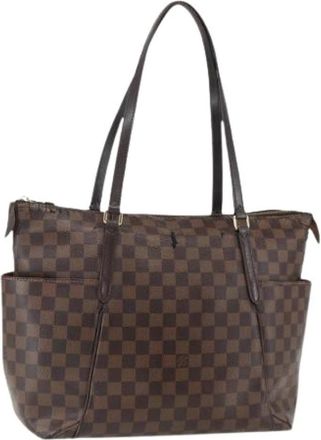 Louis Vuitton Pre-owned Tote Bags, female, Brown, Size: ONE SIZE Pre-owned Canvas Tote Bag