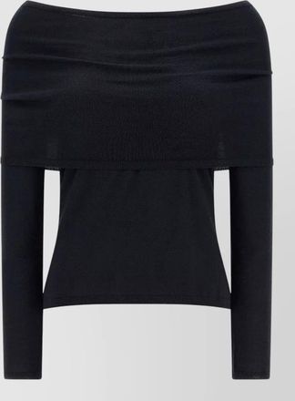 Max Mara cashmere boat neck long-sleeve sweater