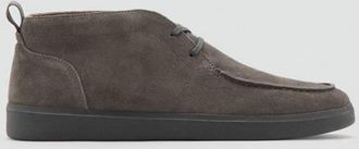 Mango Stivaletti pelle crosta di cuoio grigio - Uomo - 39 - MANGO MAN