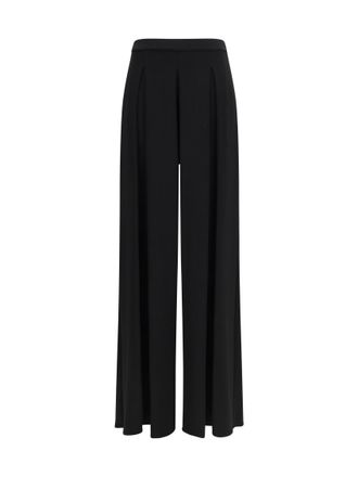 Max Mara Black Flared Flat Front Pants