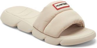 Hunter Coast Water Resistant Slide Sandal in Light Natural 110 at Nordstrom, Size 8