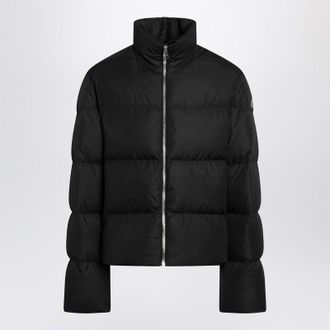Rick Owens Black zip-up down jacket